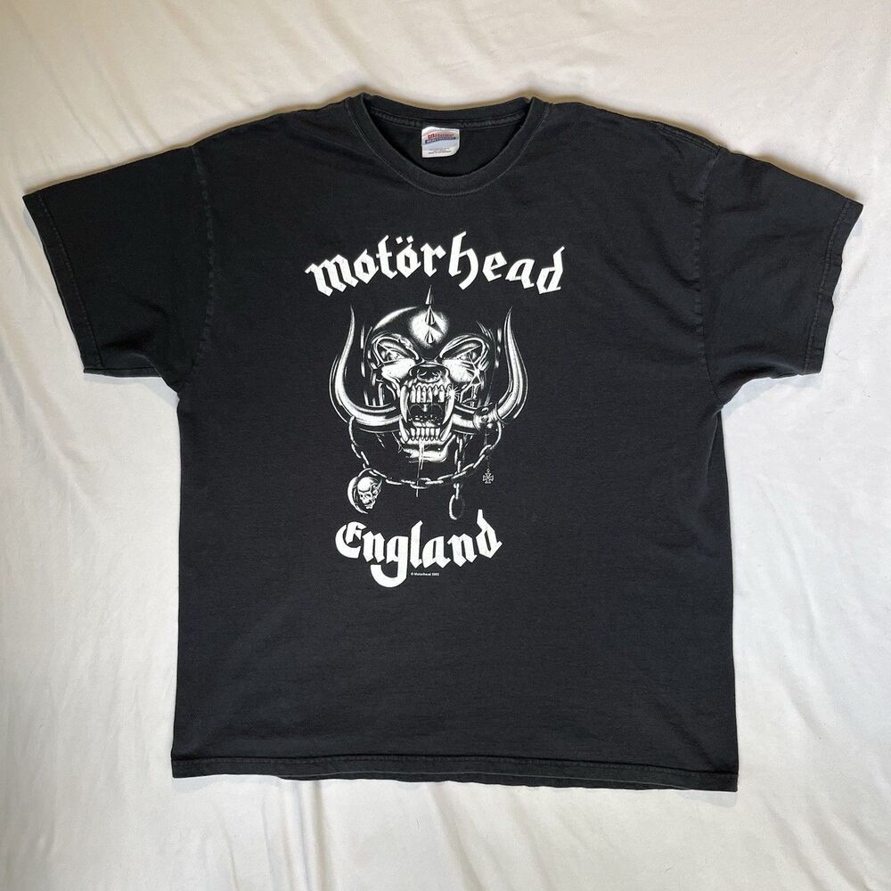 Y2K Motorhead Warpig Logo T-shirt XL Vintage Double Sided Black 2003 Band Tee